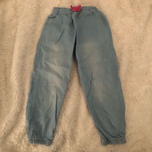 Joe’s Jeans with pink drawstring size 4